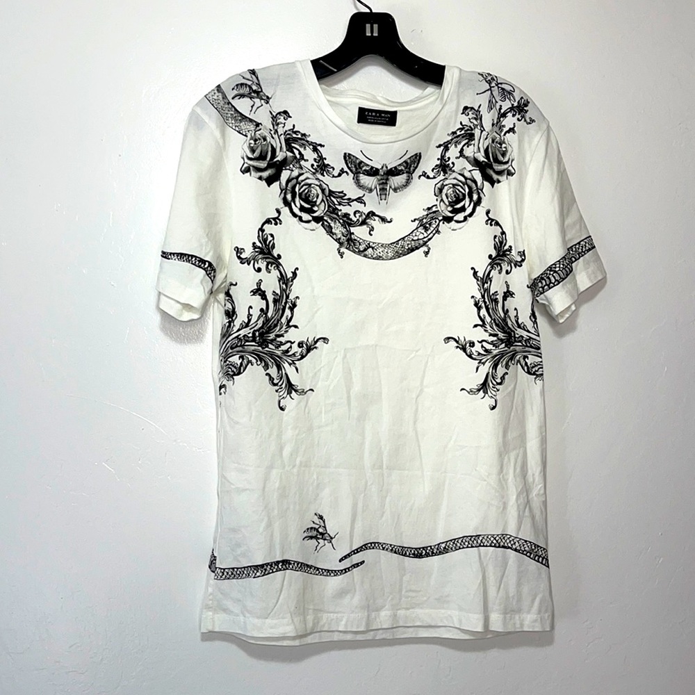 ZARA MAN white tshirt  size medium